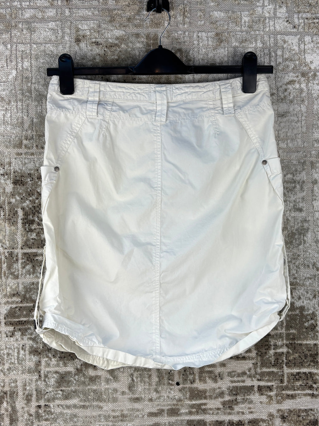 Womens Y2K Diesel White Cargo Skirt