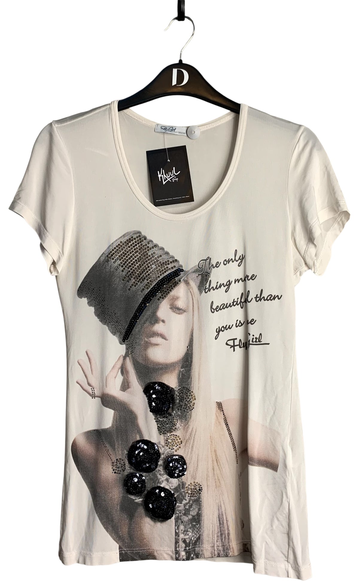 Fly Girl Y2K Embellished Graphic Tee