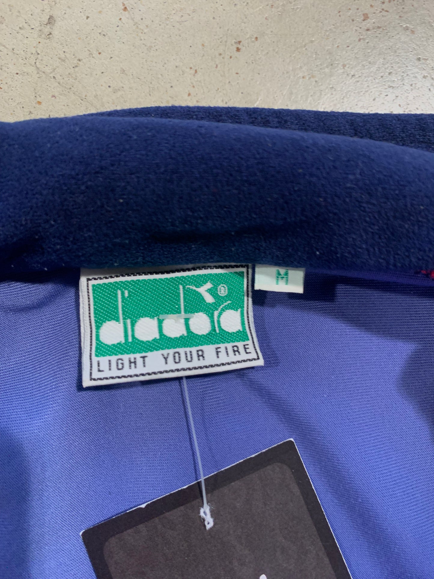 Men's Vintage Diadora Y2K Colorblock Track Jacket