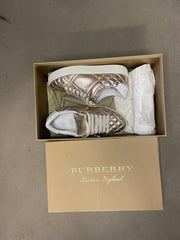 Burberry Shoes Womens EU35 Sneakers Beige Luxury Used With Box