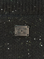 Salvatore Ferragamo Men's Black Speckle Knit Jumper