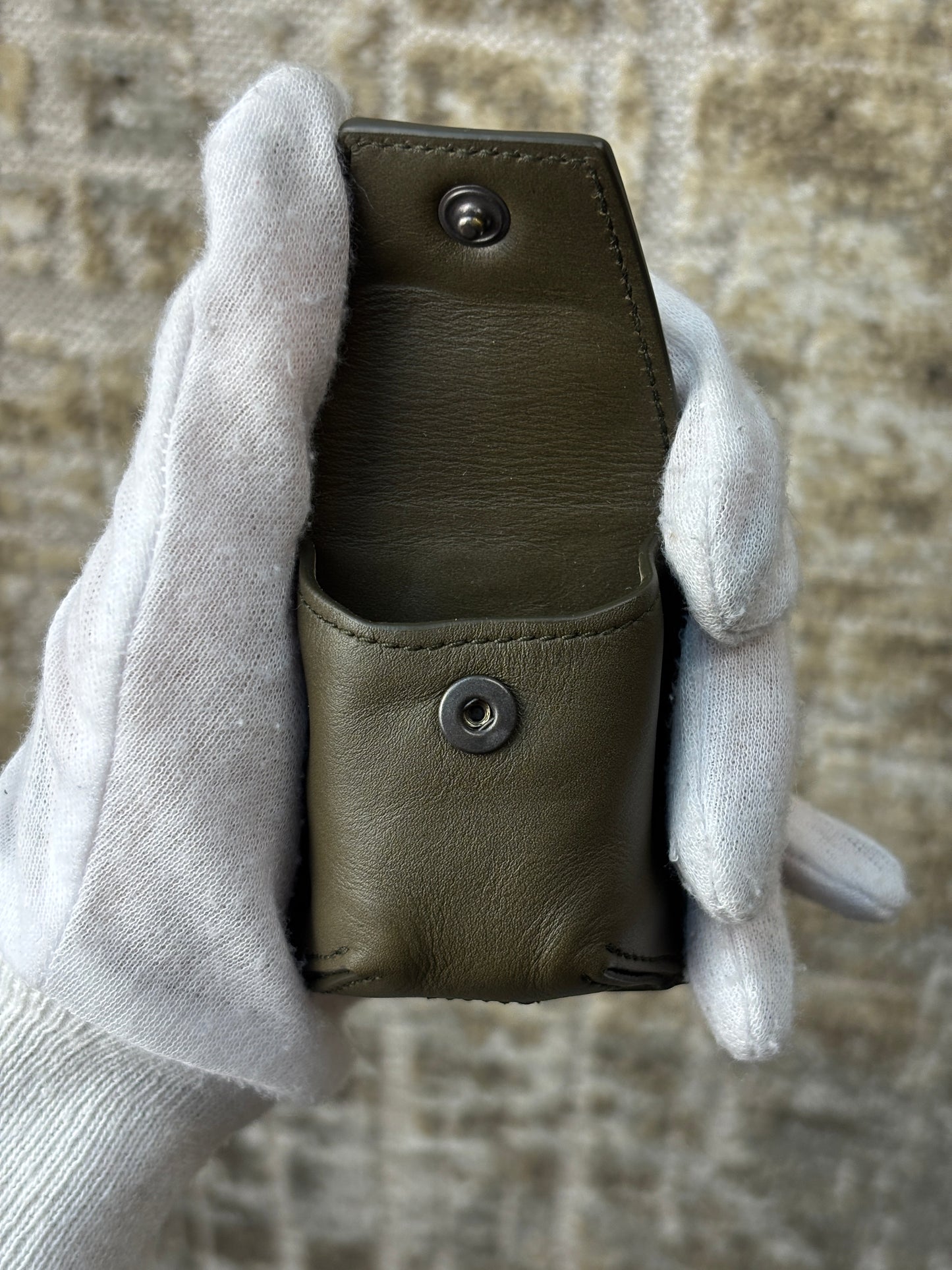 Bottega Veneta Leather AirPods Case Keychain