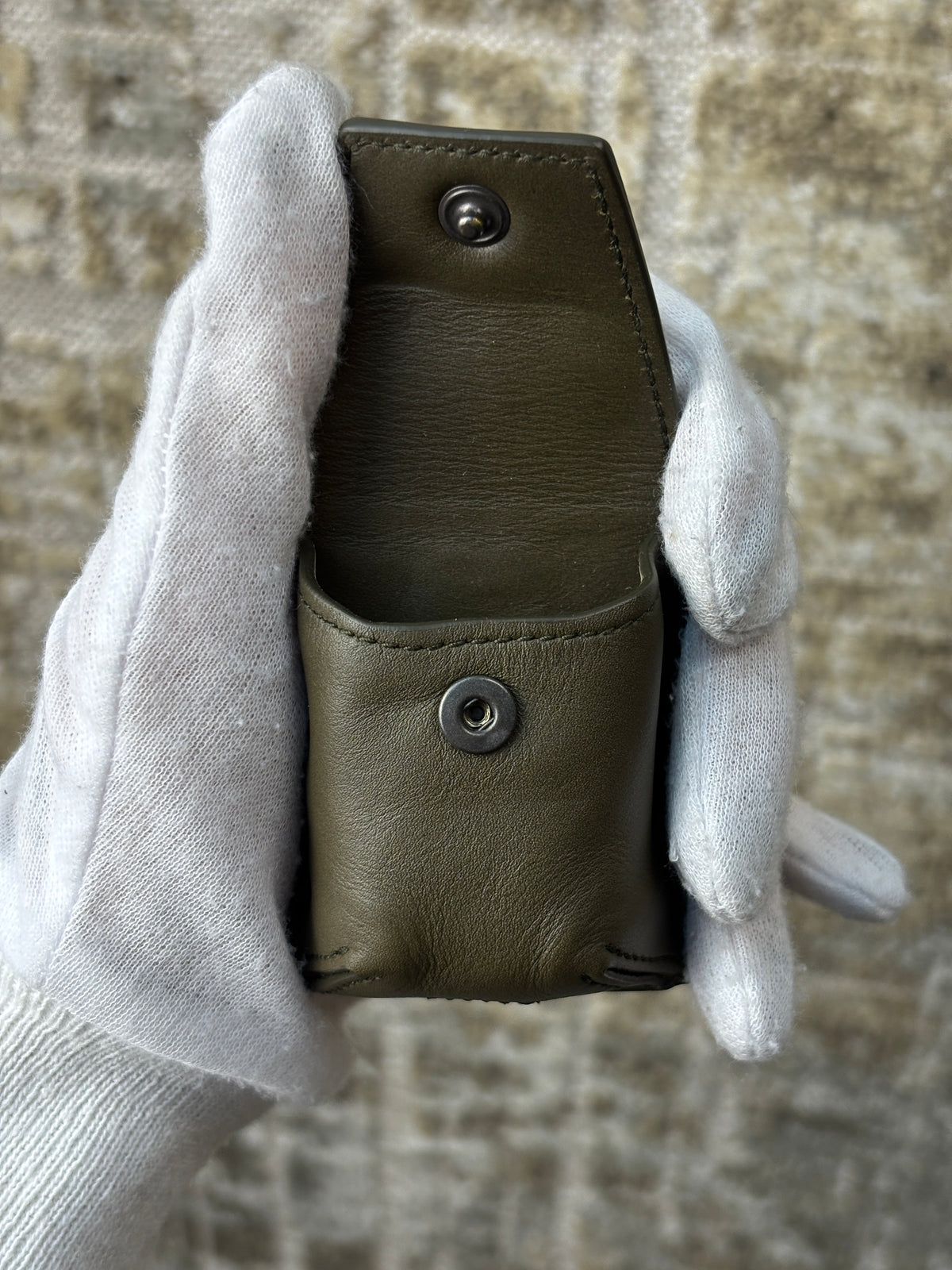 Bottega Veneta Leather AirPods Case Keychain