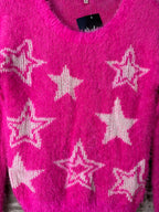 Juicy Couture Y2K Fuzzy Star Sweater