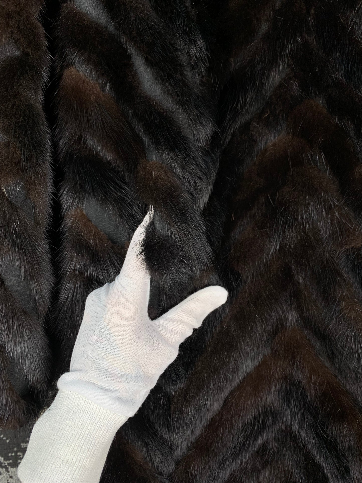 Kertun Turkis Turku Long Black Mink Fur Coat