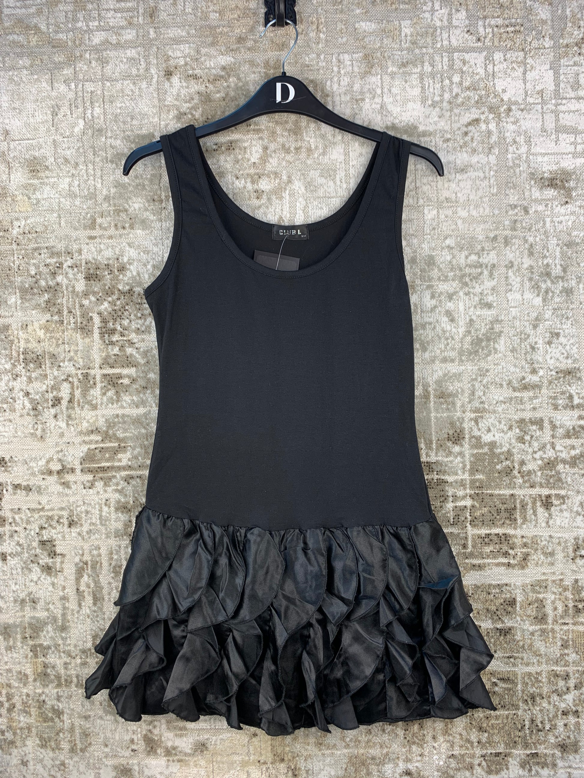Womens Vintage Y2K Black Ballerina Mini Dress Khuul Womens Vintage Y2K Black Ballerina Mini Dress Khuul