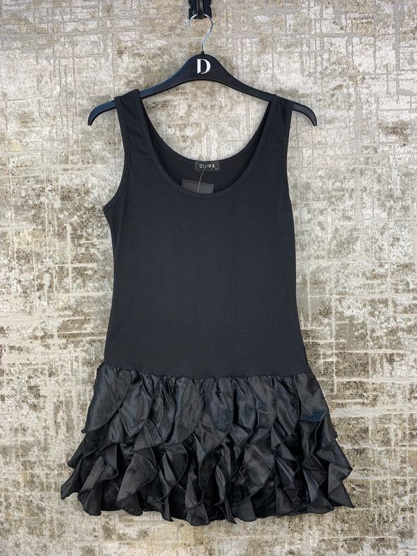 Womens Vintage Y2K Black Ballerina Mini Dress