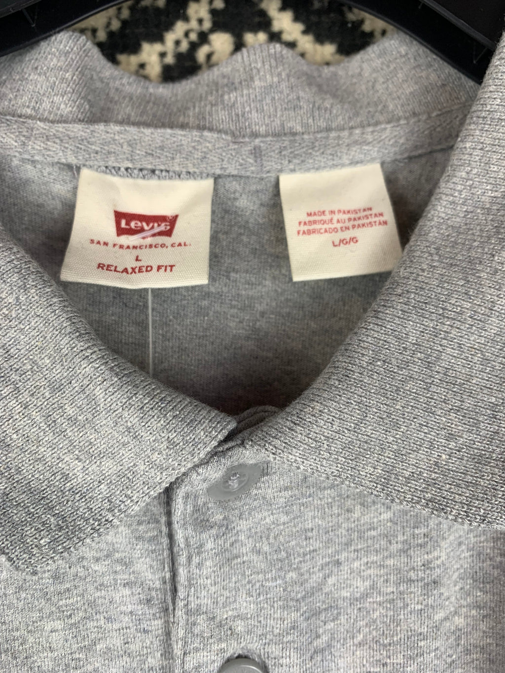 Levi’s Gray Relaxed Fit Polo Shirt for Men