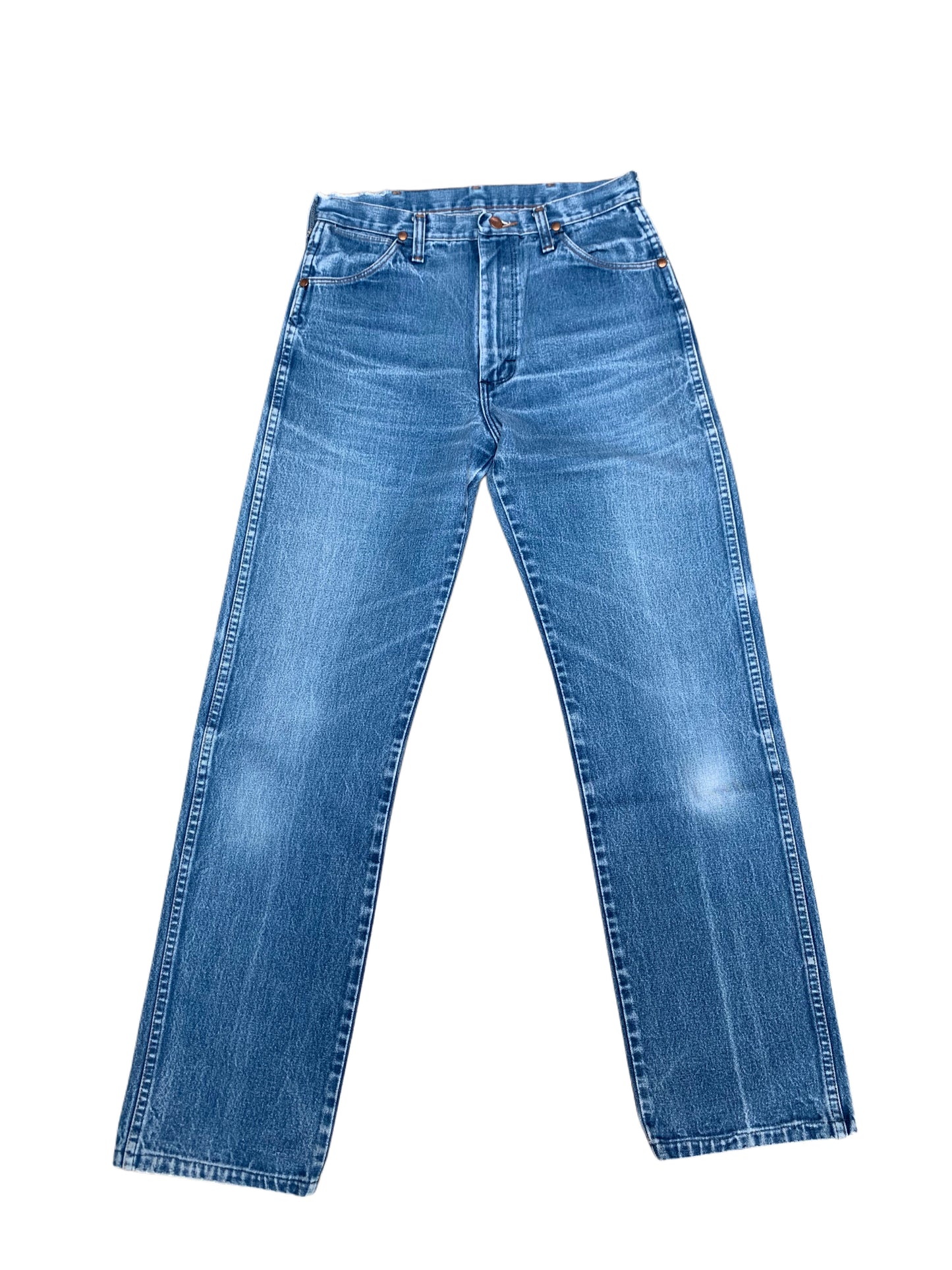 Vintage Blue Wrangler Straight Fit Jeans