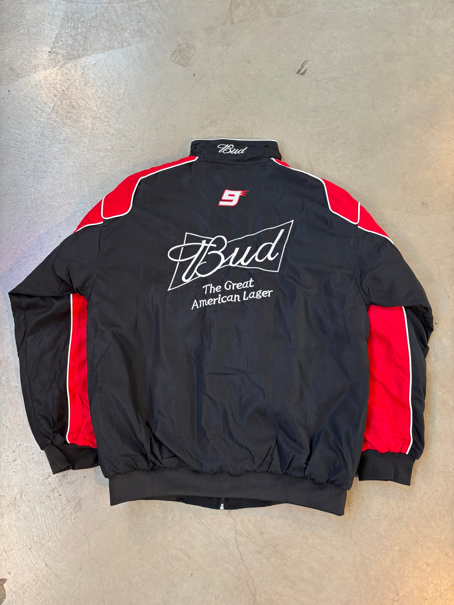 Budweiser Vintage Nascar Racing Bomber Jacket