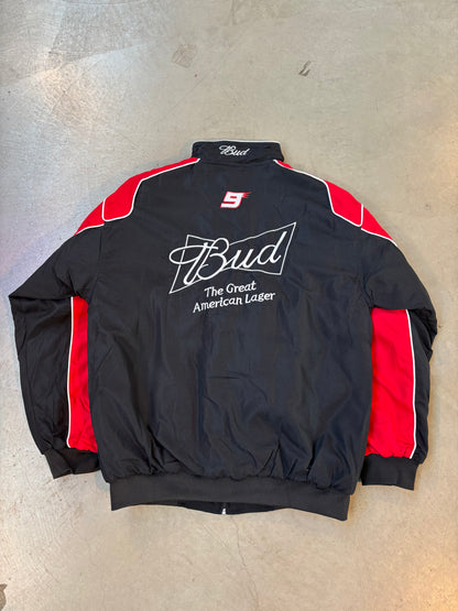 Budweiser Vintage Nascar Racing Bomber Jacket