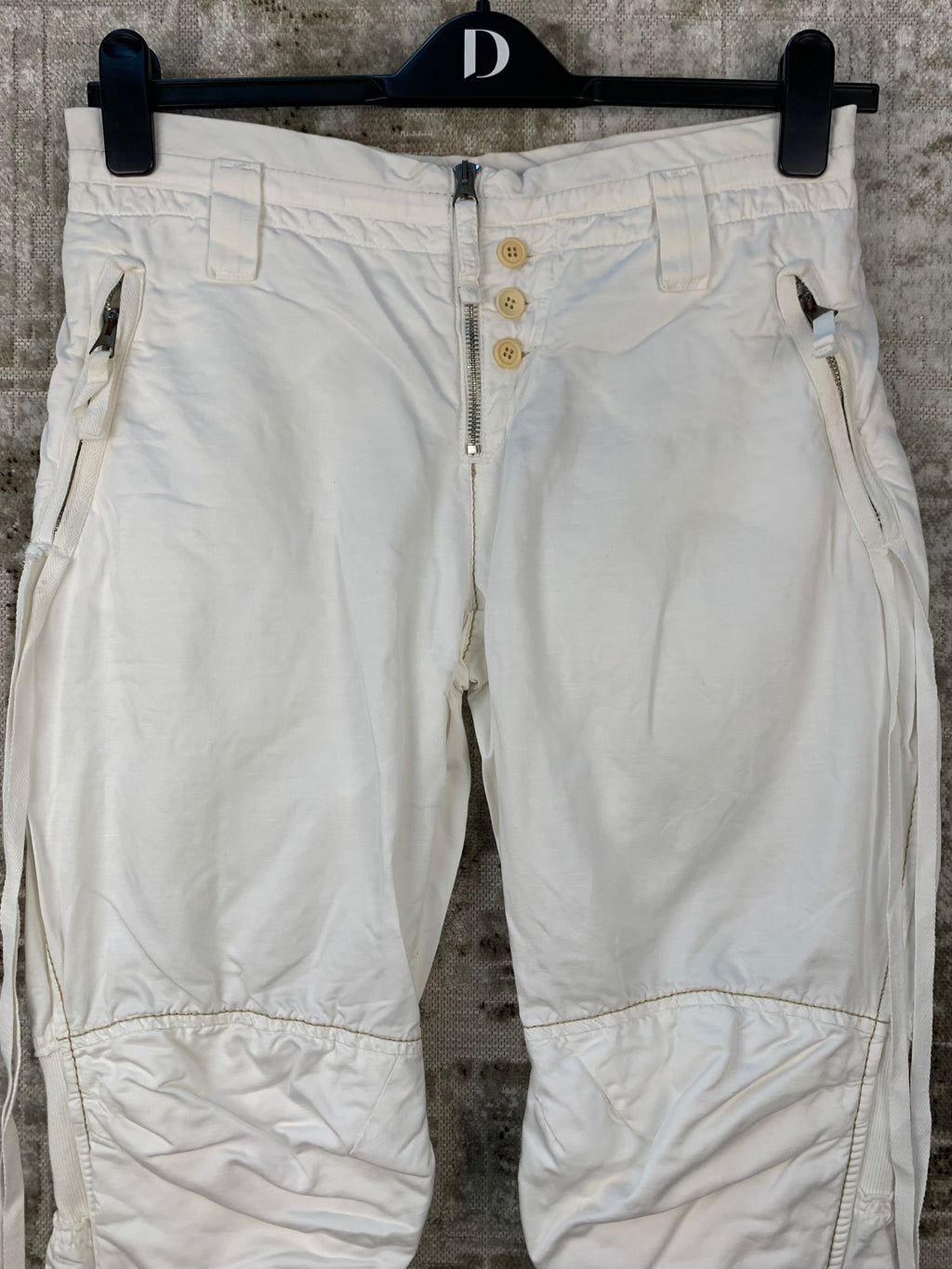 MARITHE FRANCOIS GIRBAUD Womens Y2K White Pants