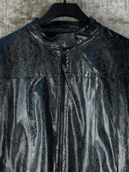 Women's Y2K Black Snakeskin Light Jacket