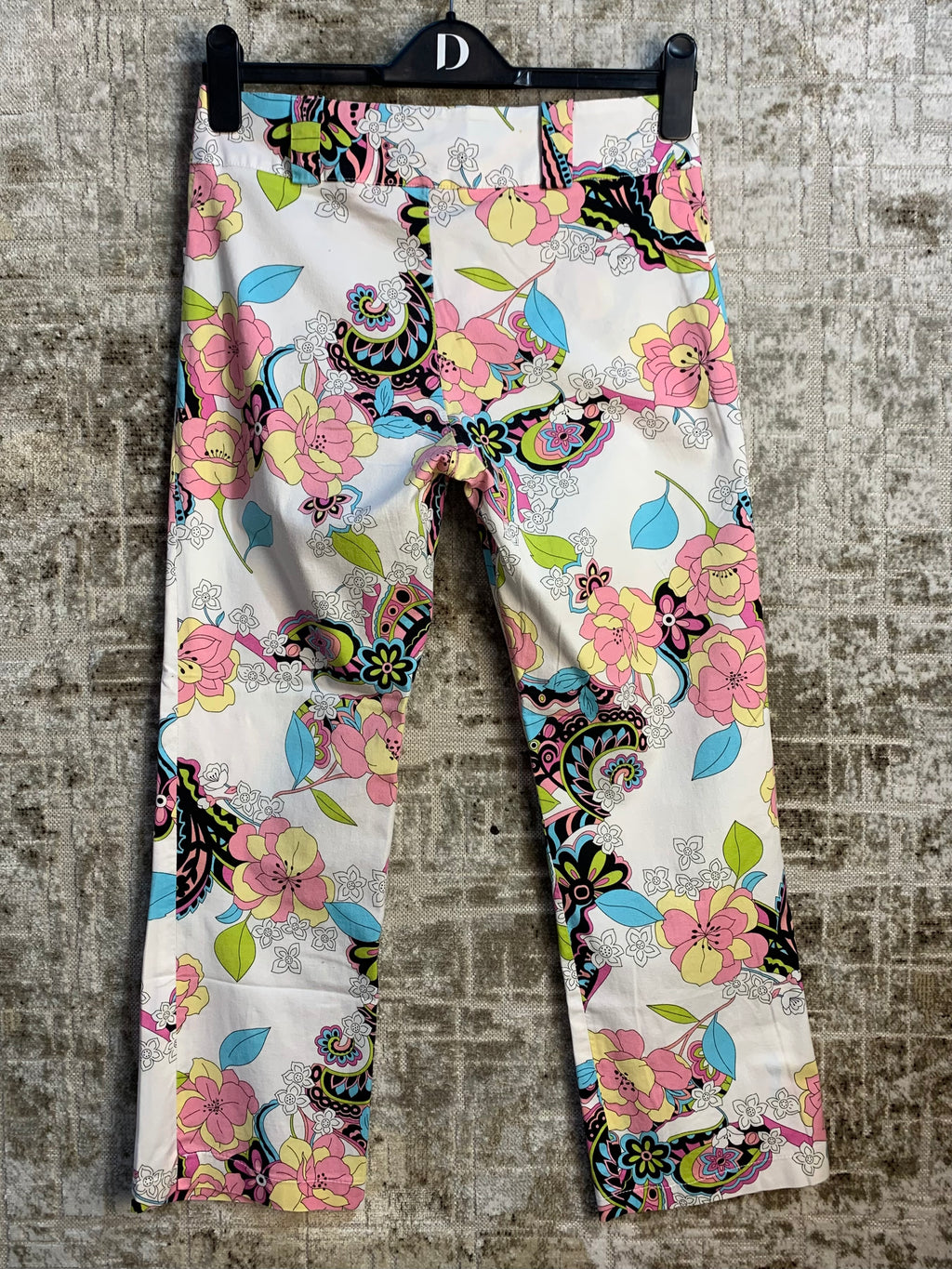 Y2K Floral Print Capri Pants