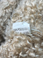 Liyihong Y2K Corduroy Faux Fur Afghan Coat