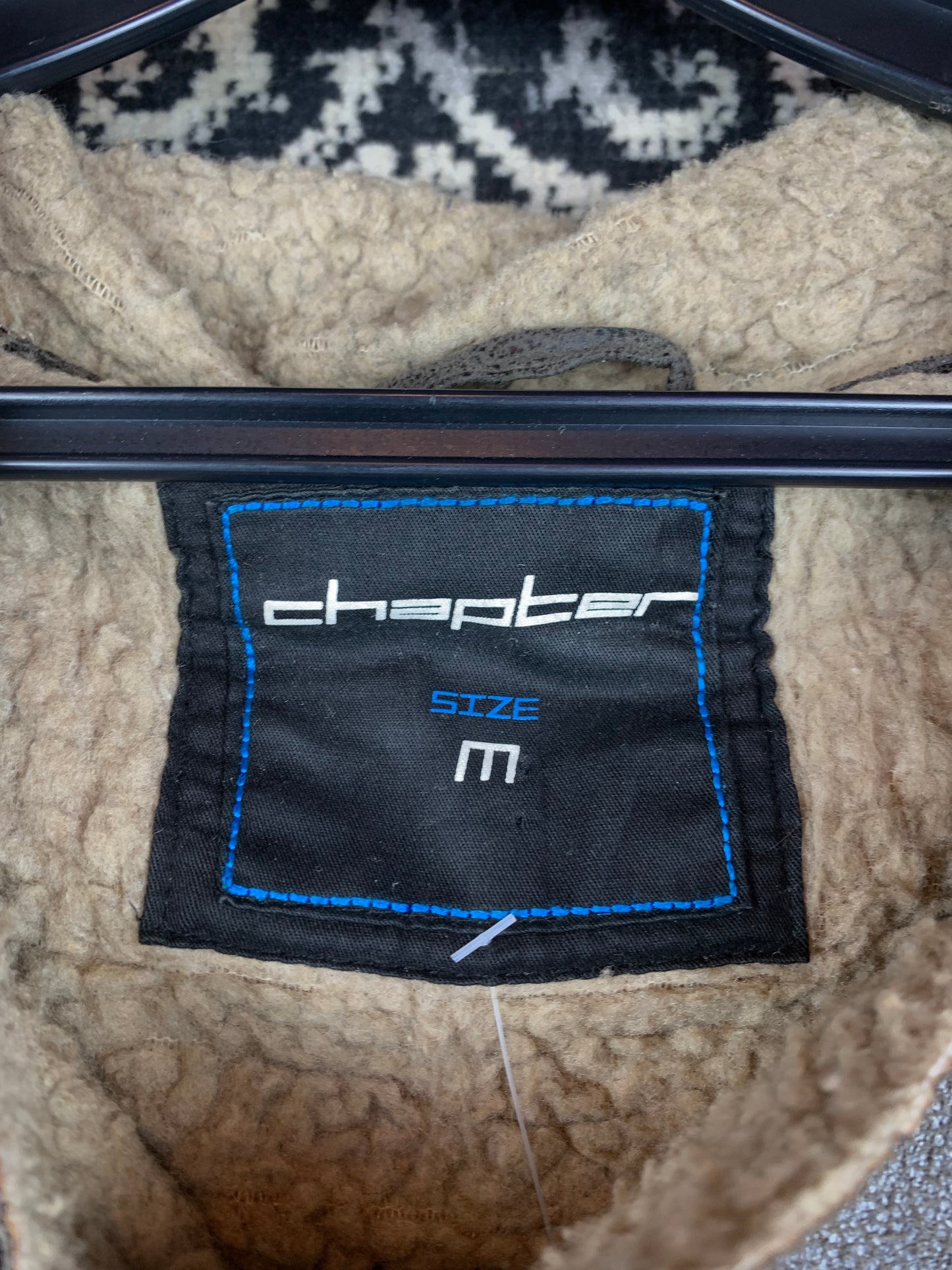 Men's Vintage Chapter Faux Leather Sherpa-Lined Coat