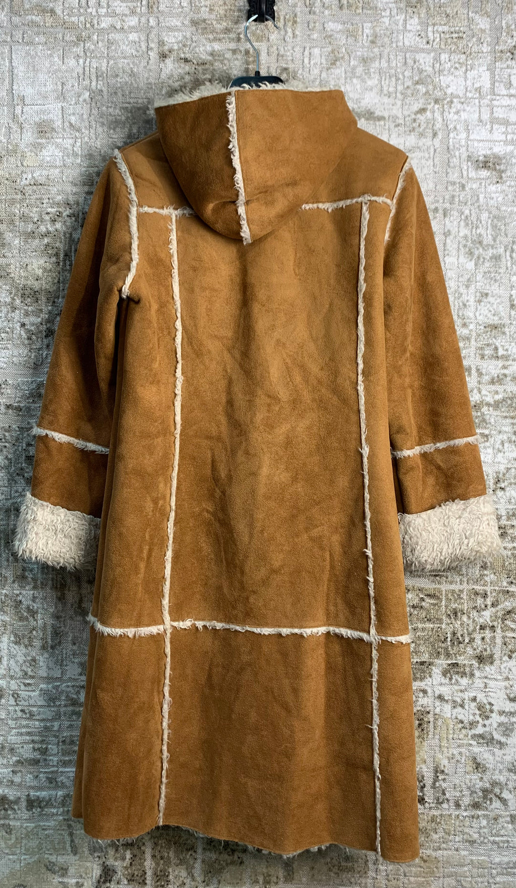 Y2K Faux Shearling Hooded Penny Lane Coat