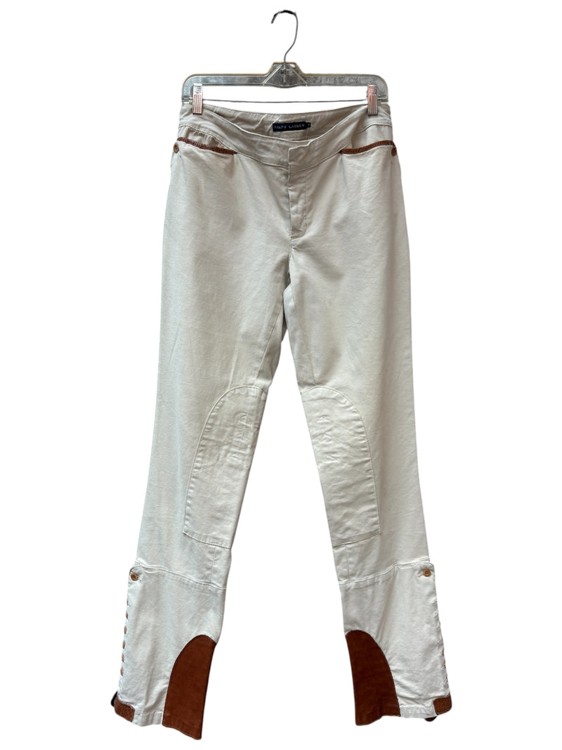 Ralph Lauren Leather-Trim Jodhpur Trousers