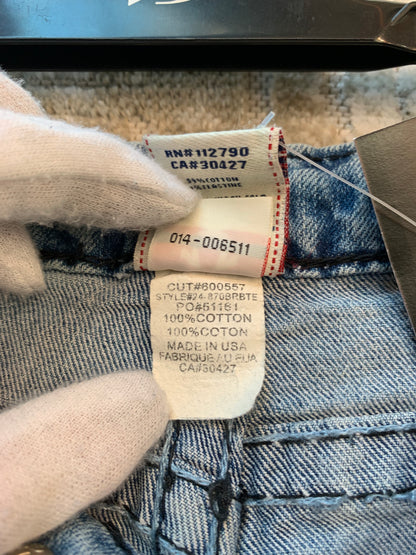 True Religion Light Wash Straight Jeans