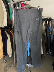 Jack Wolfskin Cargo Pants Outdoor Grey Mens XL Zip Up