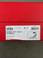 Ferragamo Dana Black Satin Pumps