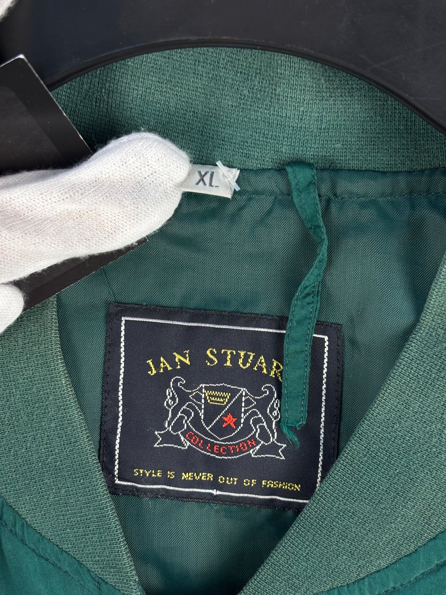 Mens Vintage Forest Green Bomber Jacket