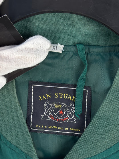 Mens Vintage Forest Green Bomber Jacket