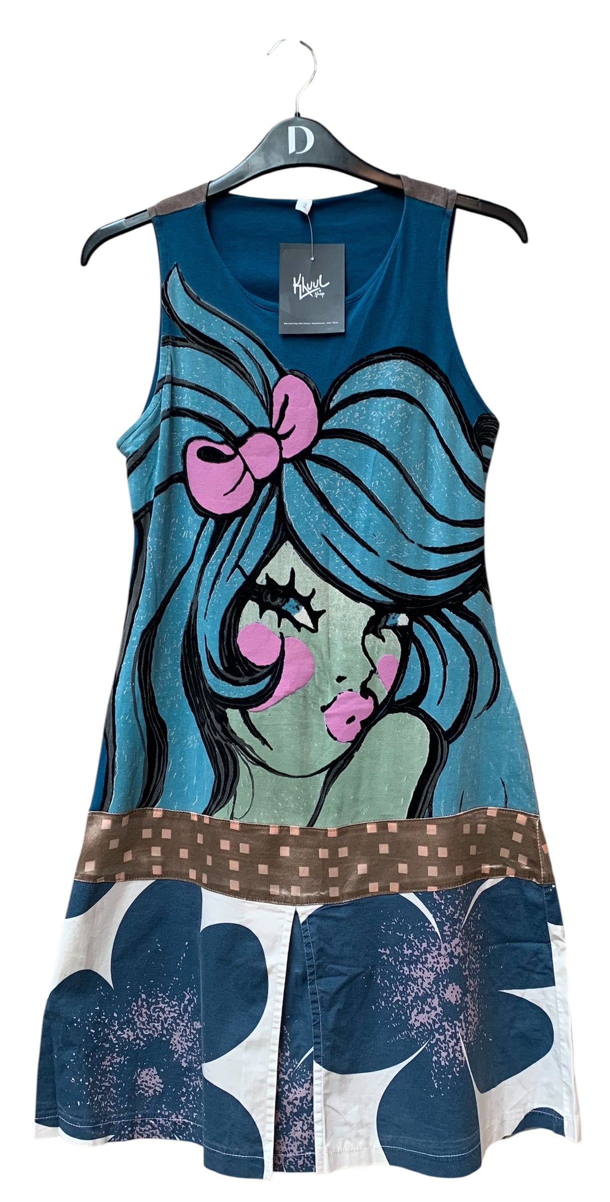 Y2K Pop Art Graphic Sleeveless Dress
