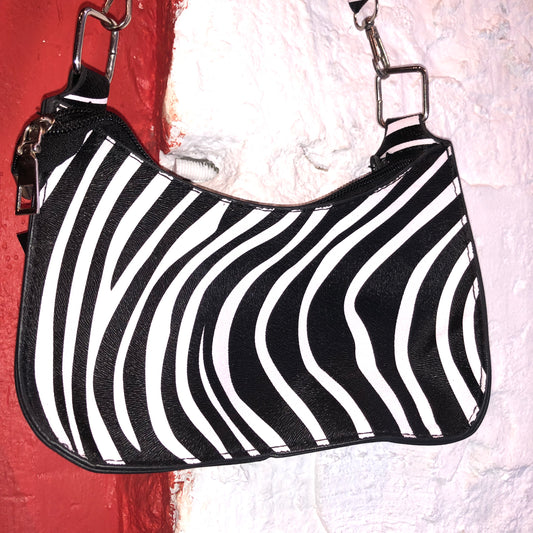 Y2K Zebra Print Mini Purse