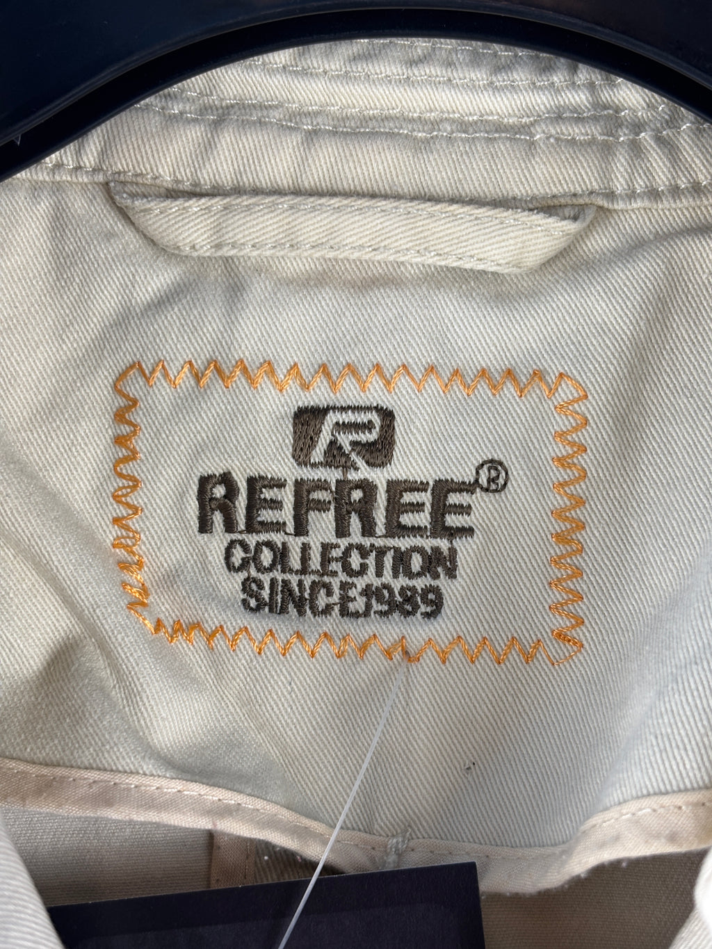 Women Vintage Refree Creamy White Light Jacket
