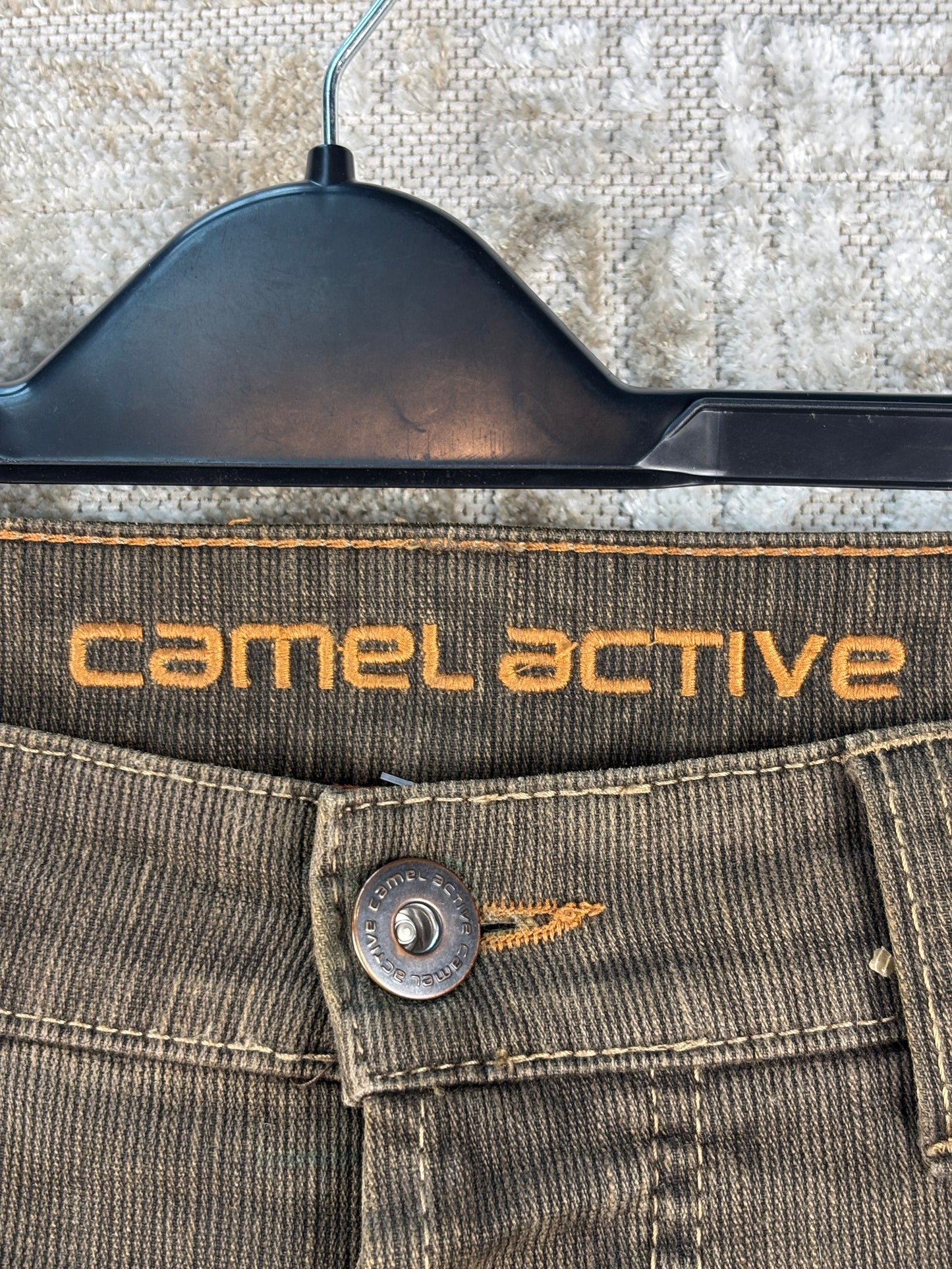 Mens Vintage Camel Active Brown Jeans