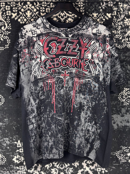 Vintage Ozzy Osbourne All Over Print Band T-Shirt XL