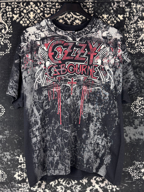 Vintage Ozzy Osbourne All Over Print Band T-Shirt XL