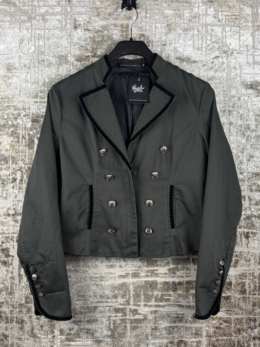 Womens Y2K Green Napoleon Style Jacket