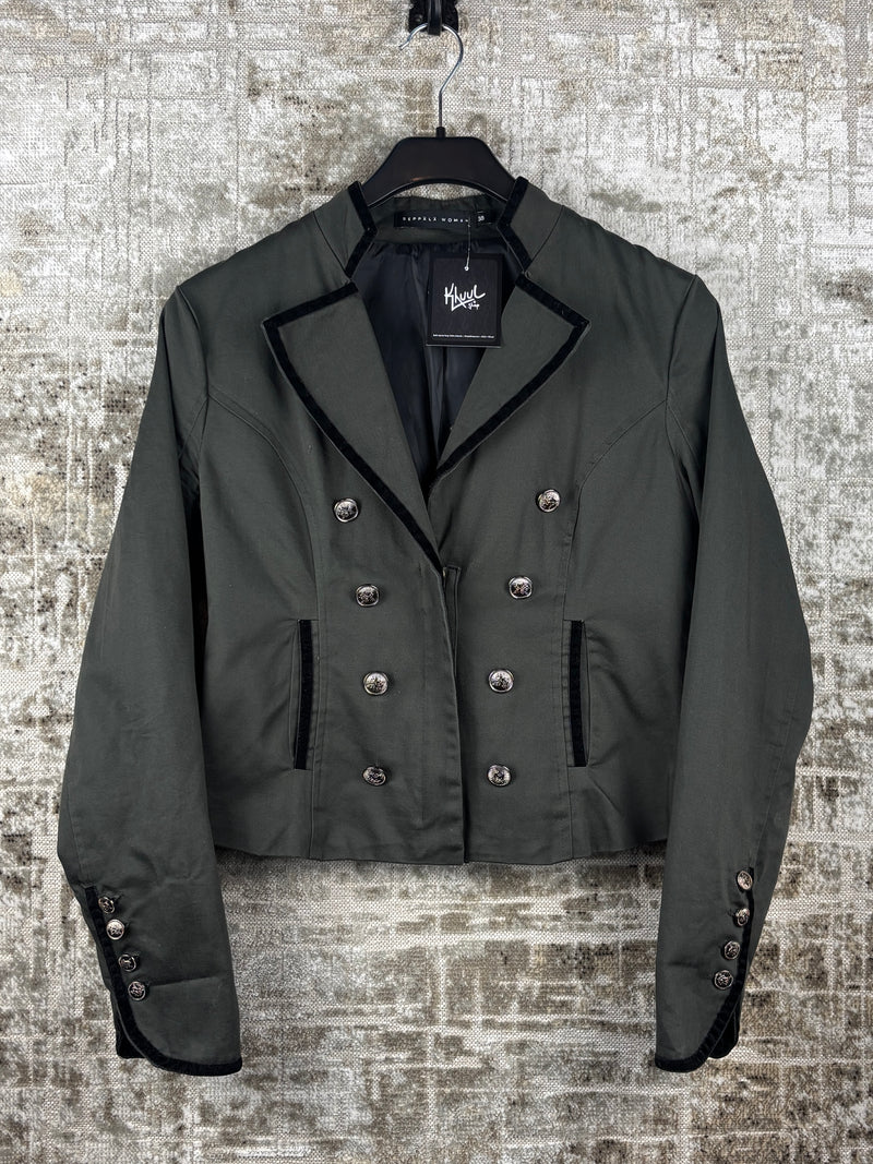 Womens Y2K Green Napoleon Style Jacket