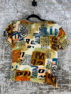 Womens Y2K DPM Depeche Mode Graphic Beaded T Shirt