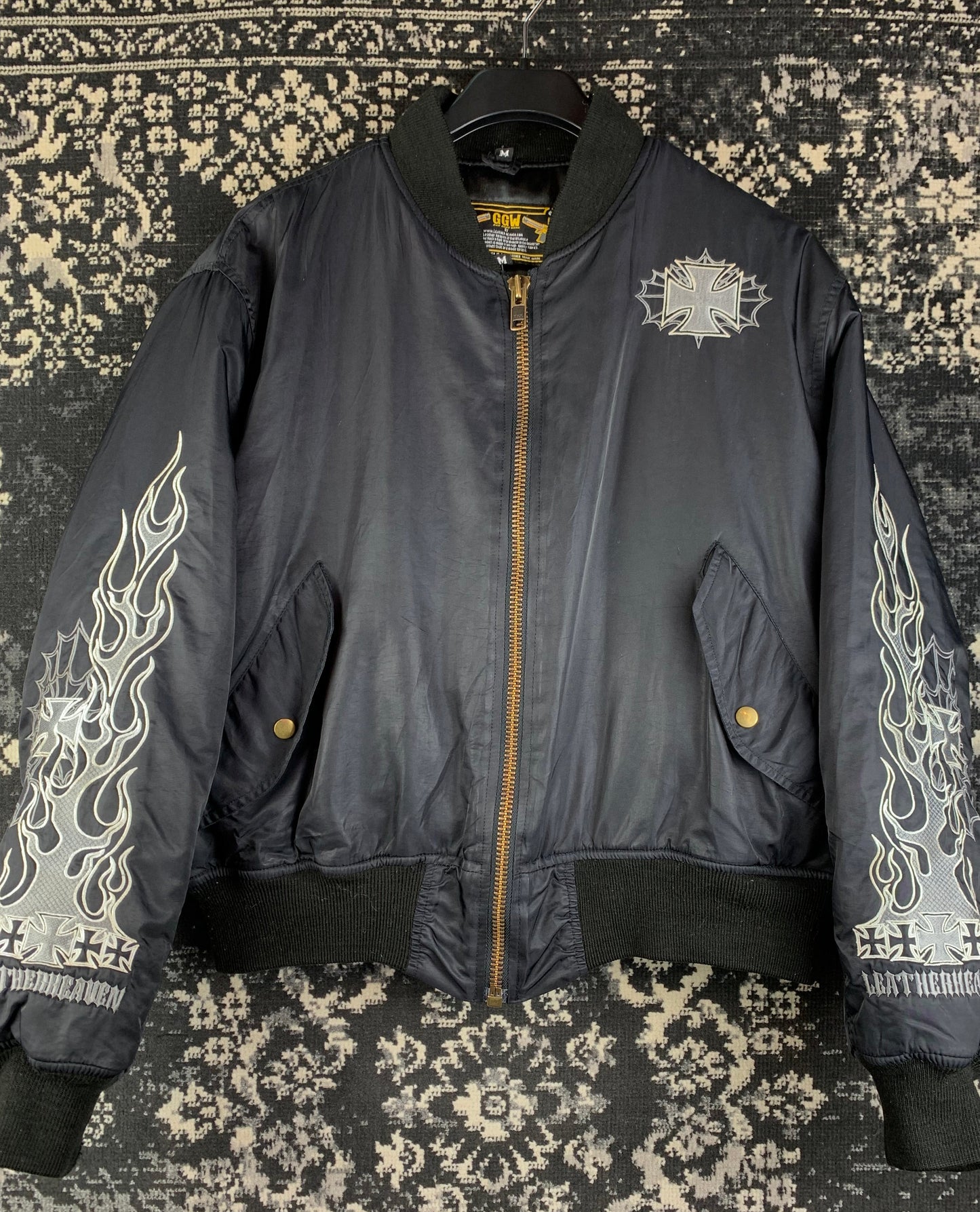 GGW Gun Gong Wear Black Choppers Bomber Jacket
