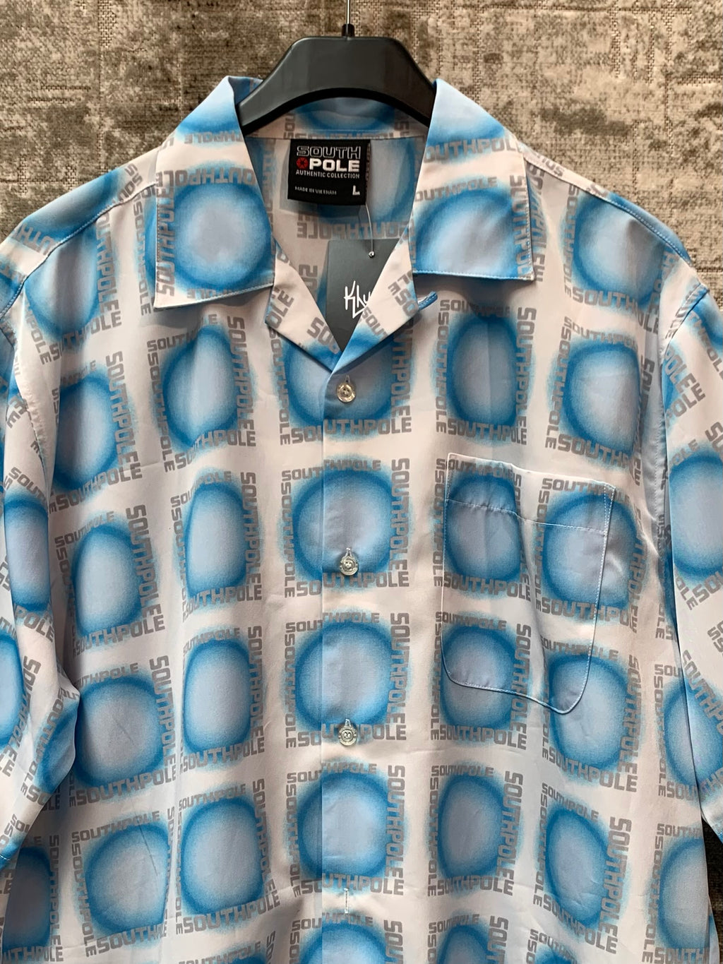 Southpole Y2K Logo Print Camp Shirt
