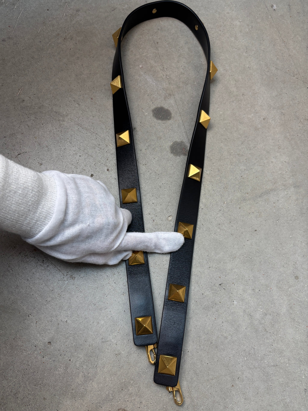 Valentino Garavani Roman Stud Leather Bag Strap