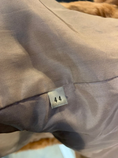 Women’s Vintage Light Brown Real Rabbit Fur Coat