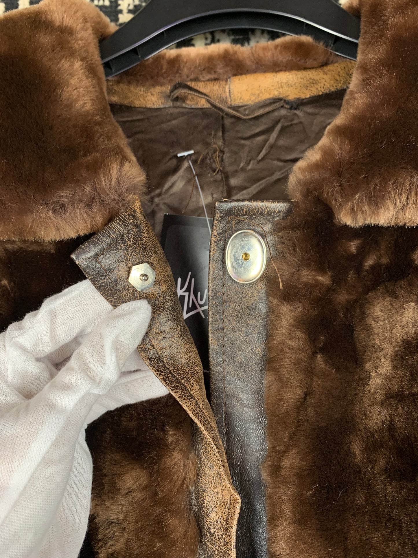 L. Unbehauen and Sohn Nürnberg Vintage Brown Sheared Fur Coat