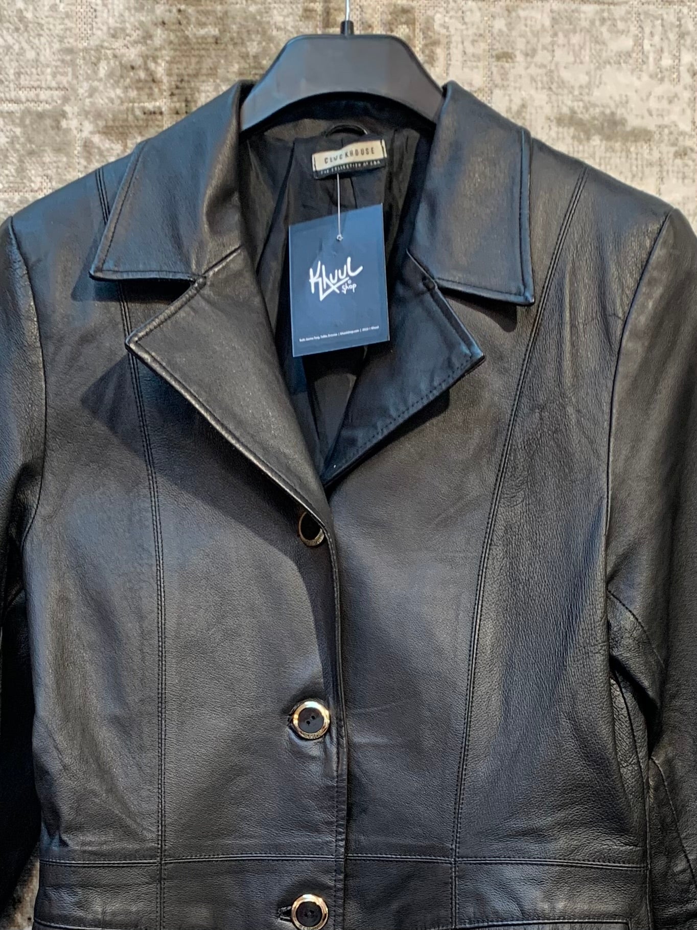 Clockhouse Leather Longline Coat