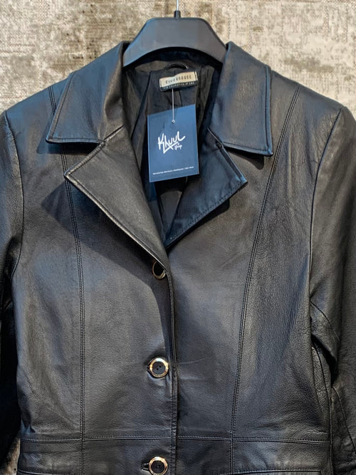 Clockhouse Leather Longline Coat