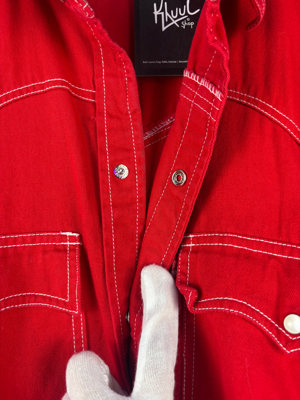 Men's Vintage Levi Strauss Red Western Shirt