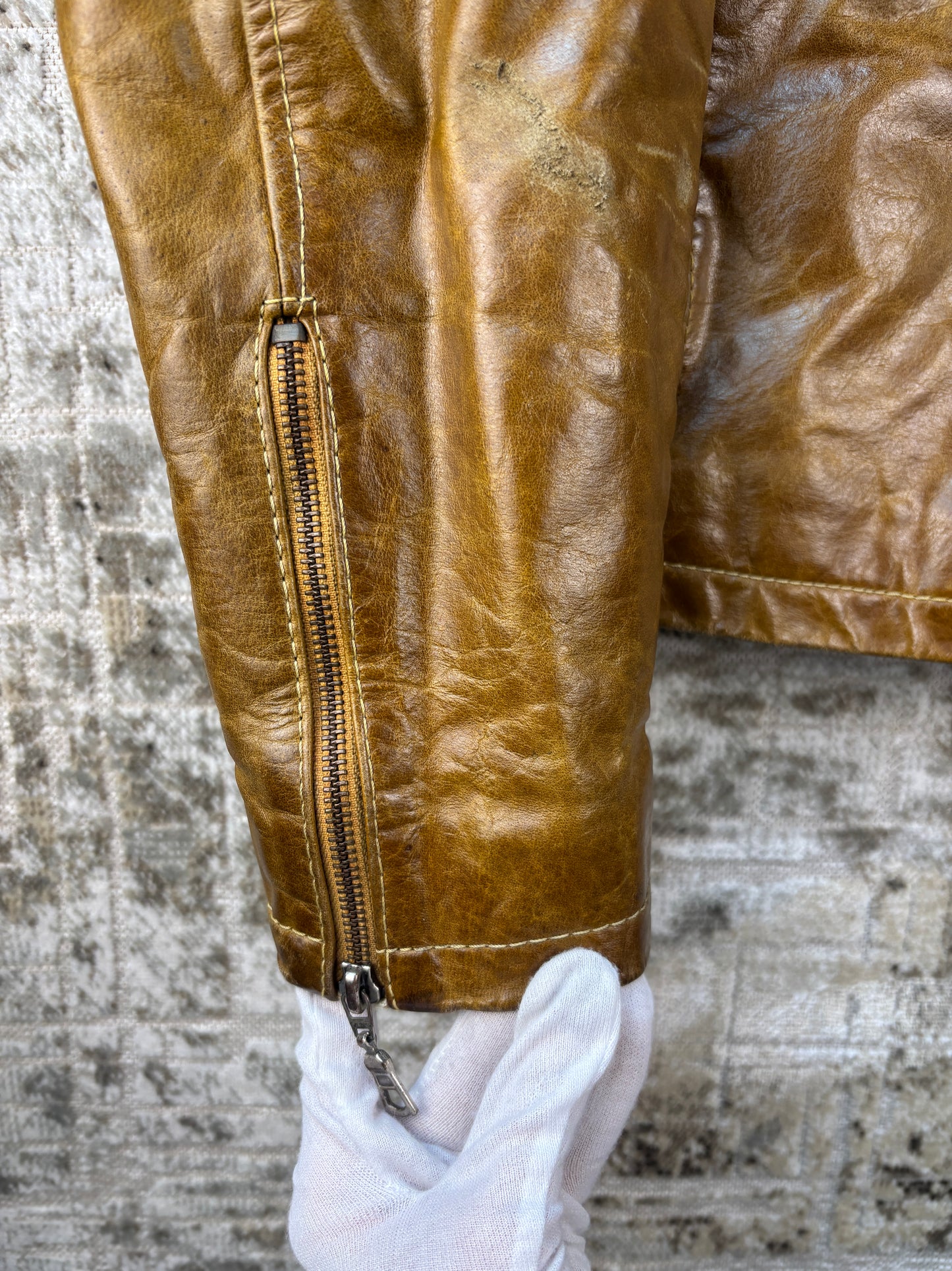 Men's Vintage Dakota Brown Leather Jacket