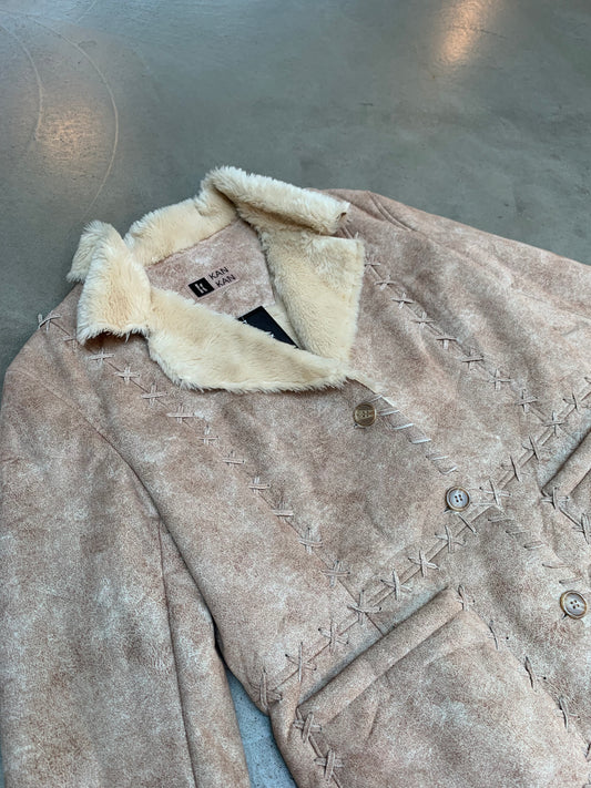 Vintage Kan Kan Faux Suede Coat