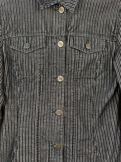 Womens Vintage Striped Velvet Monton Jacket