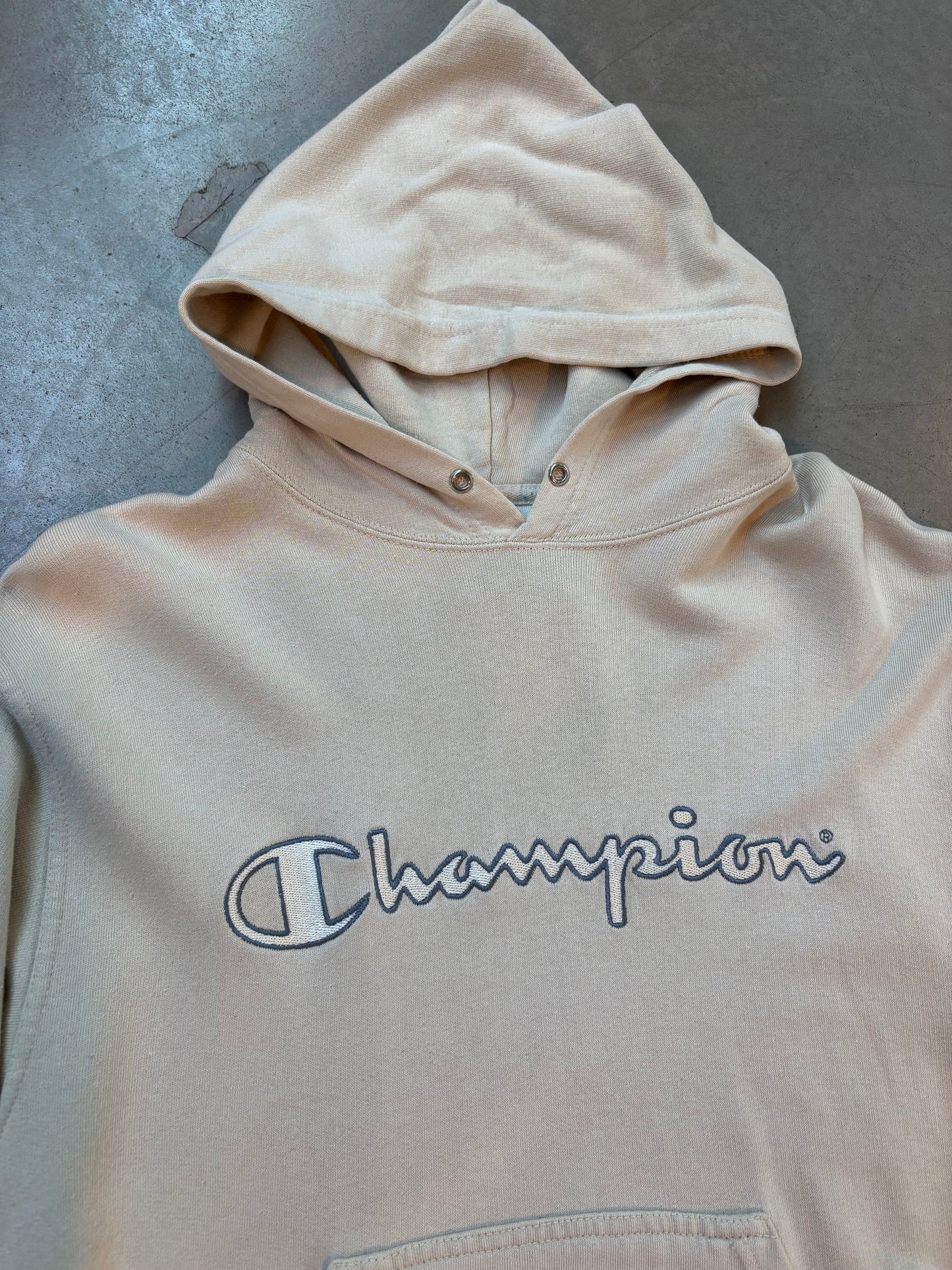 Champion Beige Hoodie Sweatshirt