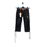 Datch Y2K Cropped Cargo Denim Capris