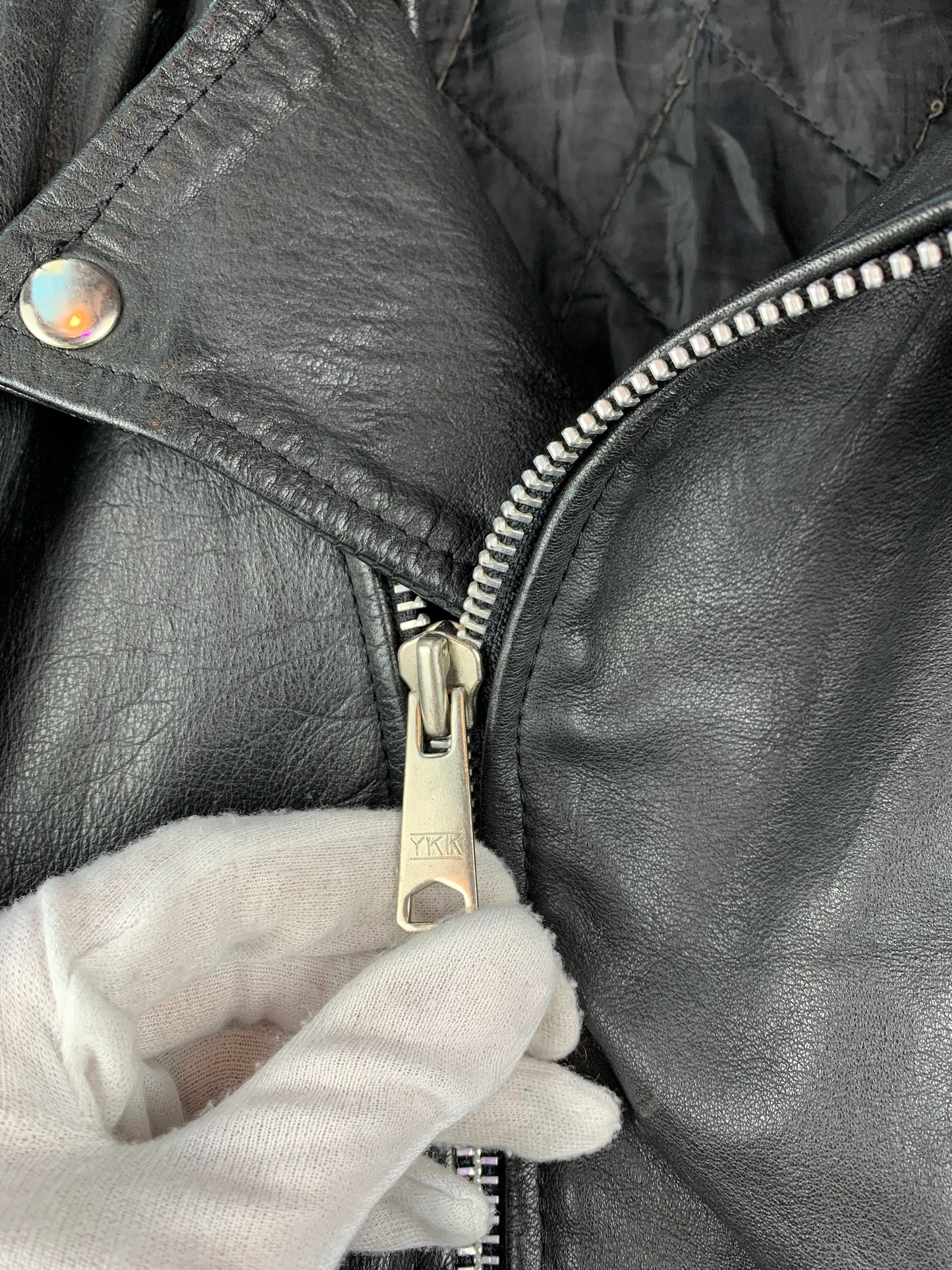 Men's Vintage Black Biker Leather Jacket